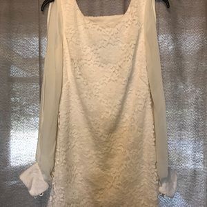 White lace dress